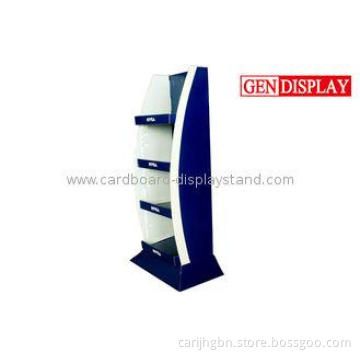 NIVEA Paper Cardboard Display Stand , UV Custom Flooring Di